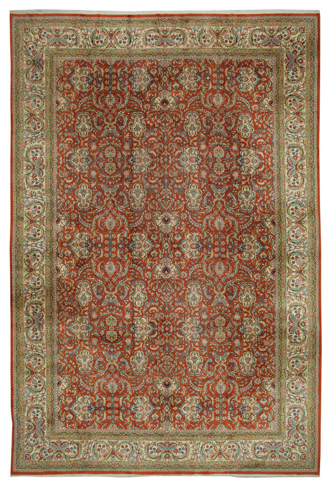 Rug N Carpet - Hand-Knotted Oriental 13' 1" x 19' 9" Large Oushak Area Rug