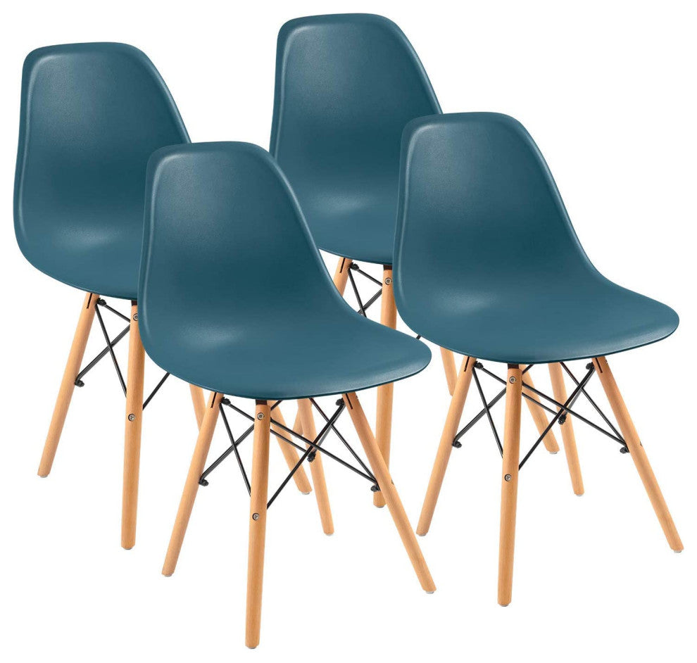 Mid Century Modern Dining Chair for Kitchen, Dining, Living Room Set of 4, Arapa