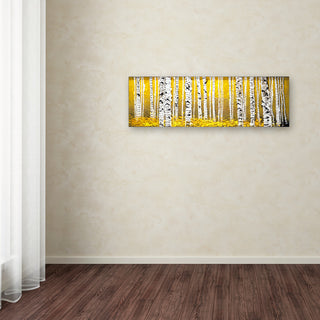 'PanorAspens Yellow Floor' Canvas Art by Roderick Stevens