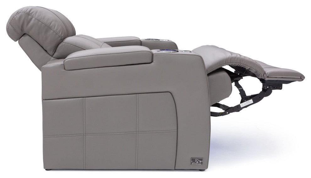 Seatcraft Kodiak Home Theater Seating, Light Gray, Row of 3
