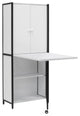 Sew Ready Craft, Office, Multi-use Armoire in Charcoal, White