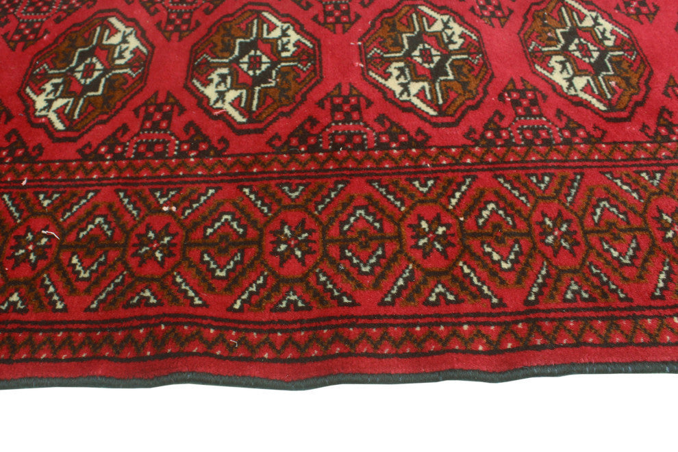 Vintage Distressed Lajward Red/Brown Rug, 4'1x6'2
