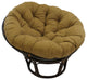 44" Solid Micro Suede Papasan Cushion, Fits 42" Papasan Frame, Saddle Brown