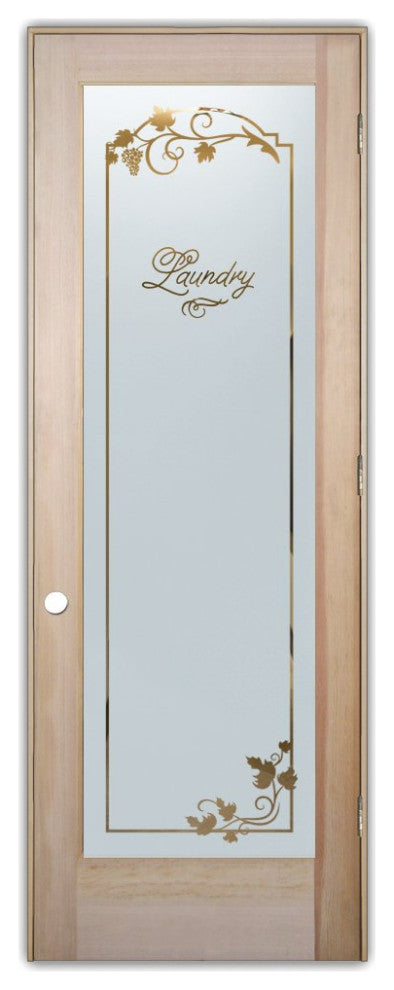 Laundry Door - Grape Ivy Melany - Douglas Fir (stain grade) - 36" x 96" -...