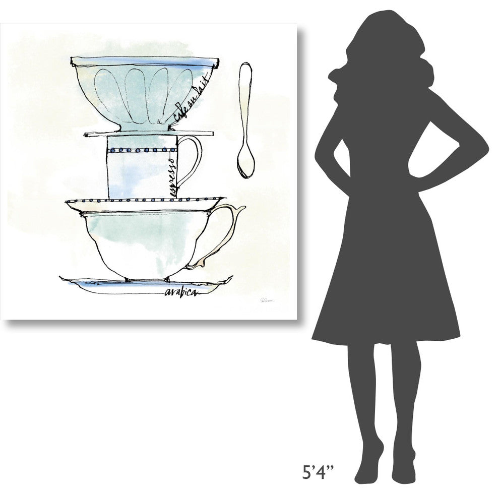 "Good Brew V" Digital Paper Print by Sue Schlabach, 42"x42"