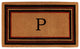 Esquire Monogram Doormat, Extra-Thick 18"x30", Letter P