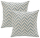 Jacquard Chenille Pillow Covers, 2-Piece Set, Light Blue, 20"x20"