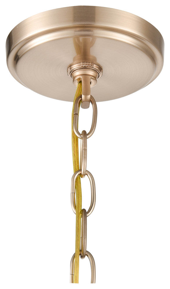Natalie Collection 3 Light 19 in. Modern Gold Pendant