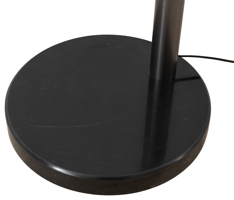 Palm Springs 1 Light Arc Floor Lamp, Gunmetal