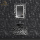 Kara Luxury Murano Glass Single Bathroom Vanity 32", Black