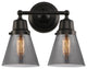 Innovations 623-2W-BK-G63 2-Light Bath Vanity Light, Matte Black
