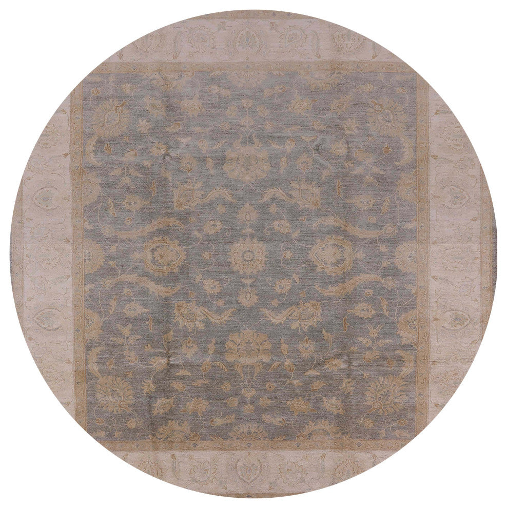 Ahgly Company Indoor Round Mid-Century Modern Area Rugs, 7' Round