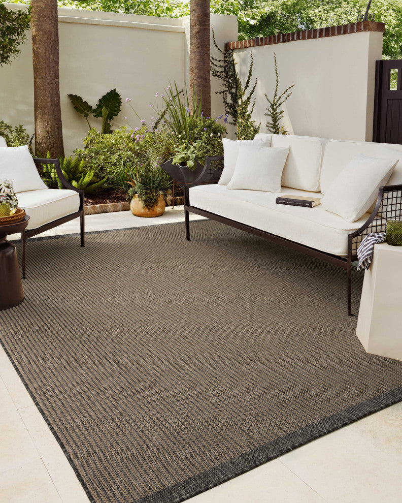 Chris Loves Julia x Loloi Providence Wheat / Charcoal 3'-9" x 5'-9" Accent Rug