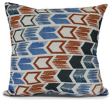 Arrow, Geometric Print Pillow, Gray, 18" x 18"