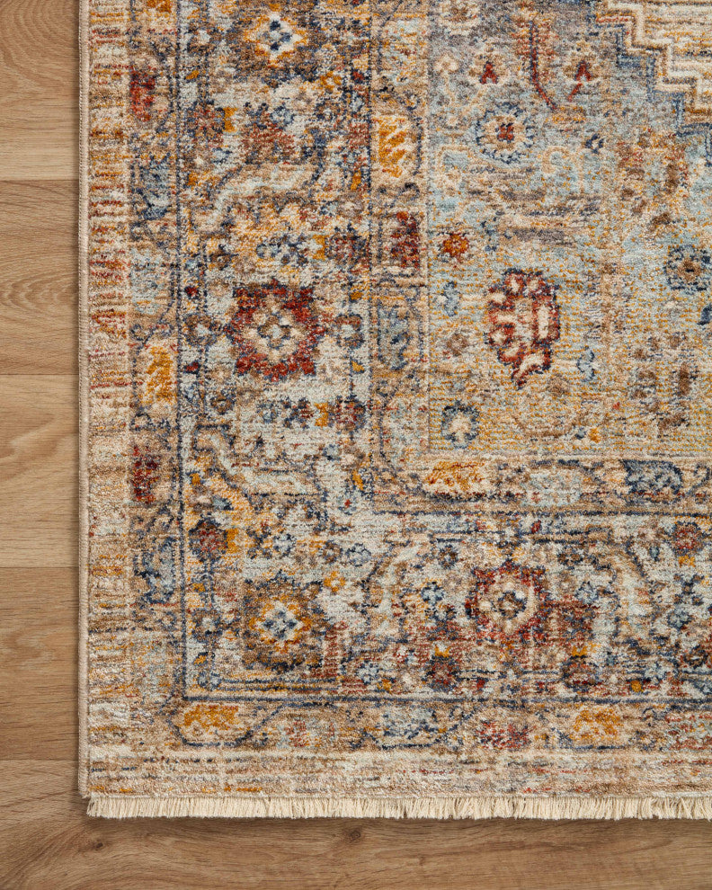 Loloi II Sorrento Multi/Sunset 7'10"x7'10" Round Accent Rug