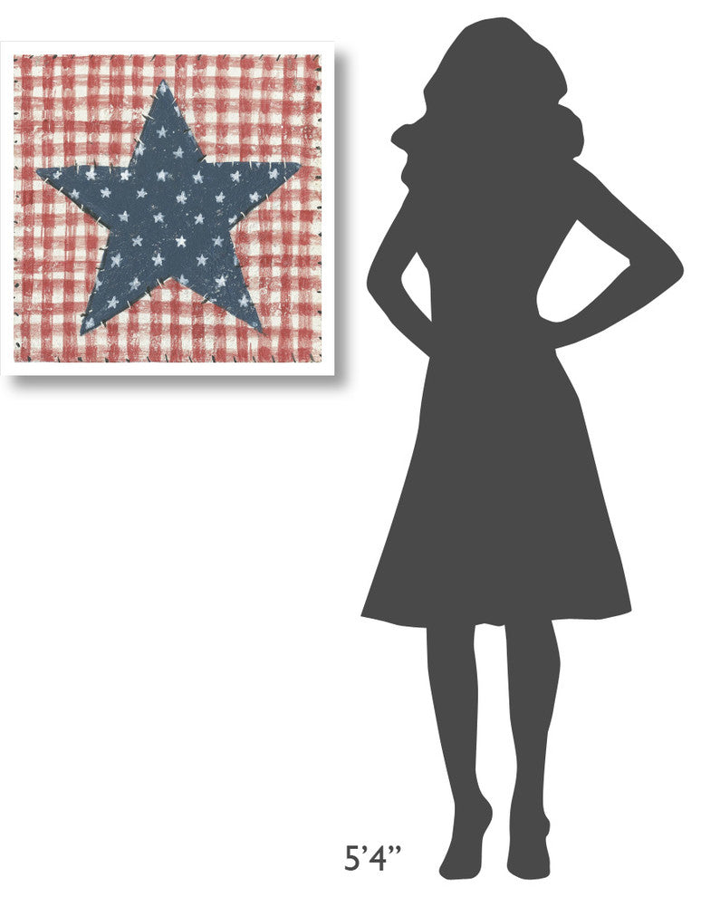 "Americana Quilt II" Digital Paper Print by David Carter Brown, 26"x26"