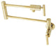 Kingston Brass KS4102CML Manhattan Wall Mount Pot Filler, Polished Brass