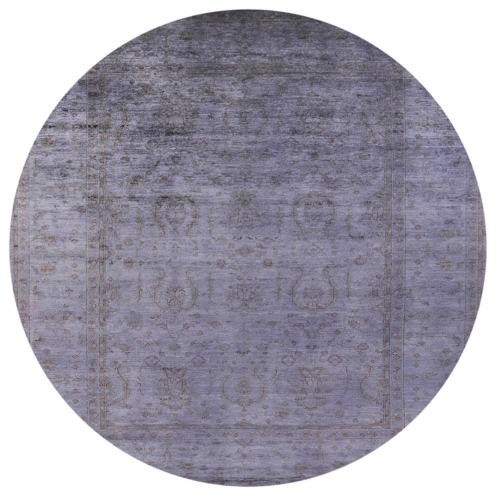 Ahgly Company Indoor Round Mid-Century Modern Area Rugs, 3' Round