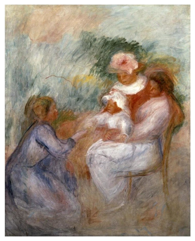 "The Family" Digital Paper Print by Pierre-Auguste Renoir, 15"x18"