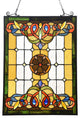 Chloe Lighting Billie Tiffany-Style Victorian Design Window Panel 18"x25"