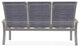 Belle Isle Sling 3-Seat Outdoor Sofa, Brooks/Warm Gray
