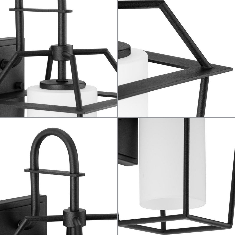 Chilton Collection 14-7/8, 1-Light Textured Black Outdoor Wall Lantern