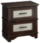 Dazzle Nightstand, Chocolate and Champagne