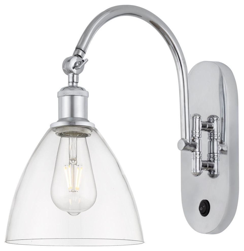 Innovations 518-1W-PC-GBD-752 1 Light 8" Sconce, Polished Chrome