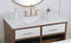 40" Backsplash, Ivory White