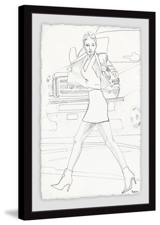 "Boots on Point" Framed Painting Print, 24"x36"