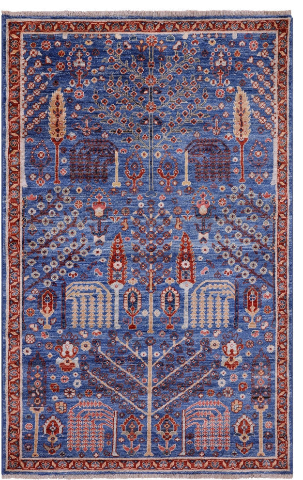 Persian Ziegler Handmade Wool Rug 3' 2" X 5' 0" - Q12884