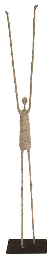 Human Sculpture, Hands Up, Paper Mache