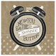 "The Snooze Button Taupe" Digital Paper Print by Mary Urban, 42"x42"