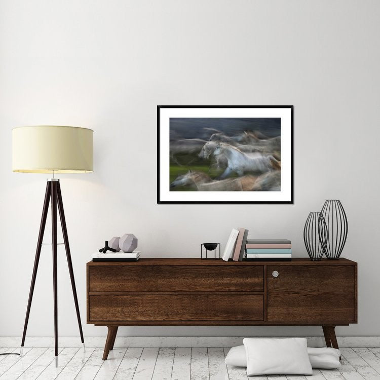 "Stampedo" Framed Digital Print by Milan Malovrh, 44x32"