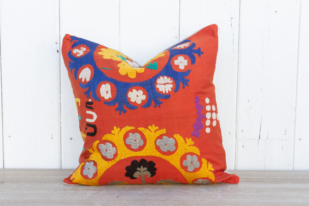 Aabroo Suzani Square Pillow