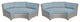 Florence Curved Armless Sofa 2 Per Box in Spa