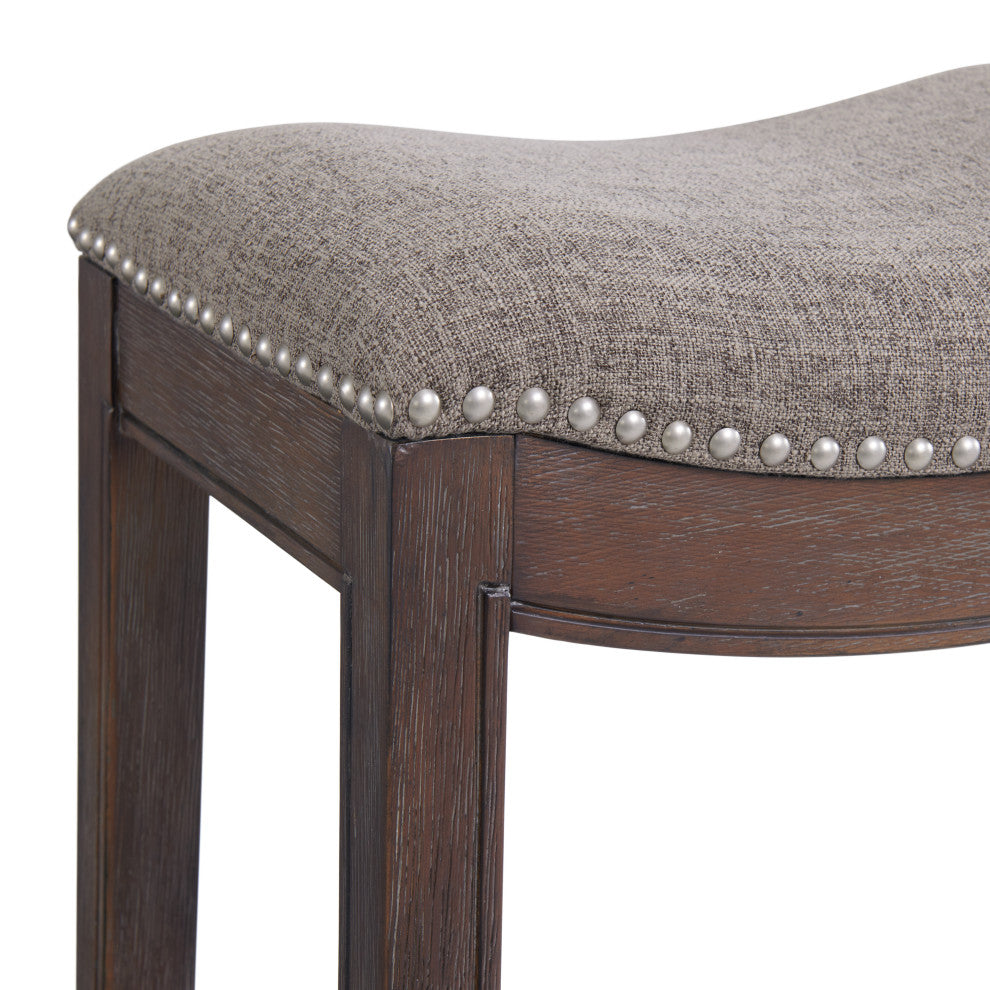 Williston Bar Stool, Dark Brown, Counter Height
