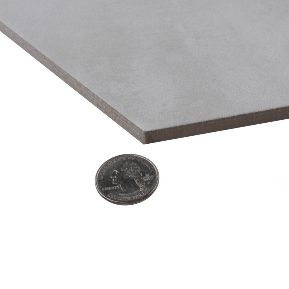 Industrial Hex Multi Mix Porcelain Floor and Wall Tile, White