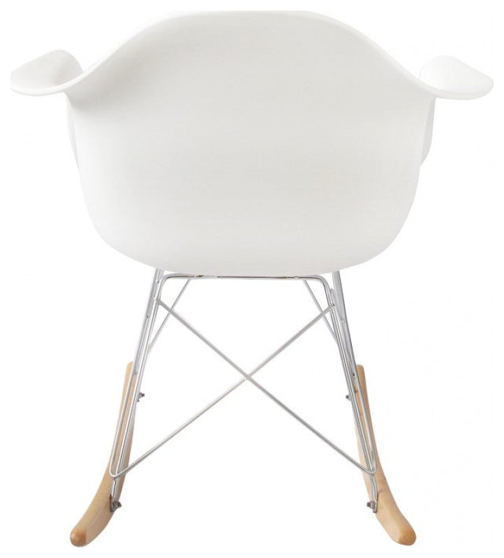 Rocker Bucket Chair, White
