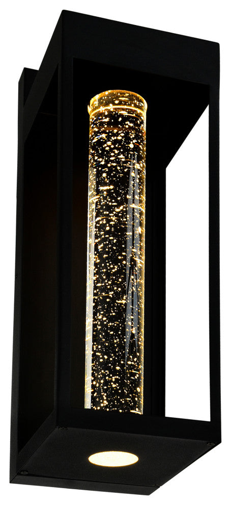 Rochester LED Integrated Black Outdoor Wall Light, 19 Inches