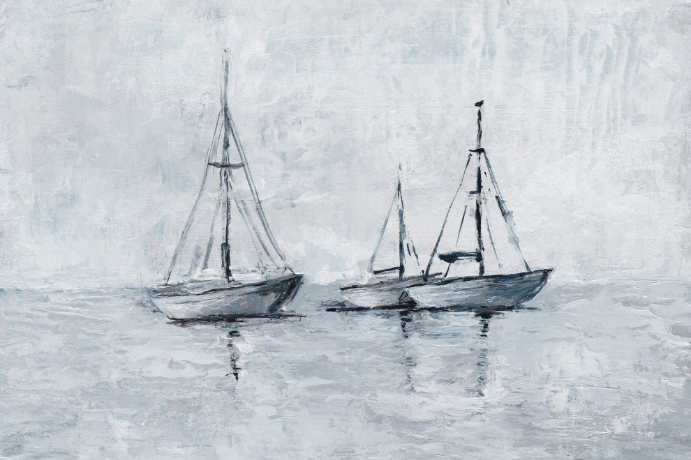 "Sails Down" Painting Print on Wrapped Canvas, 36x24