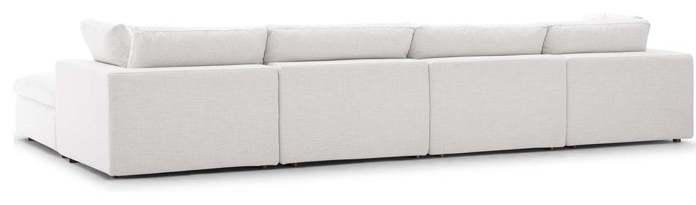 Commix Down Filled Overstuffed 5 Piece Sectional Sofa Set