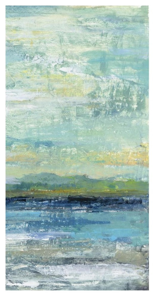 "Calm Lake Panel III" Digital Paper Print by Silvia Vassileva, 20"x38"