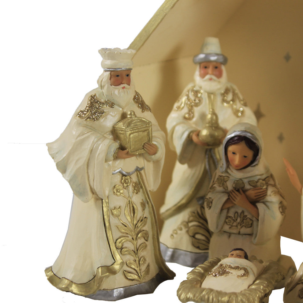 Jim Shore Blessed Birth, Bethlehem Polyresin Mini Nativity Set 6006651