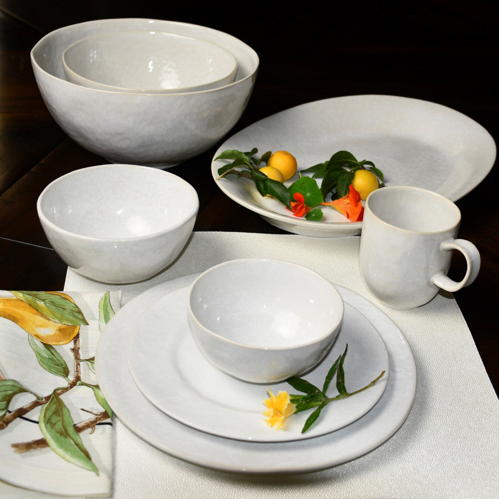 Cozina White Large Serving Bowl