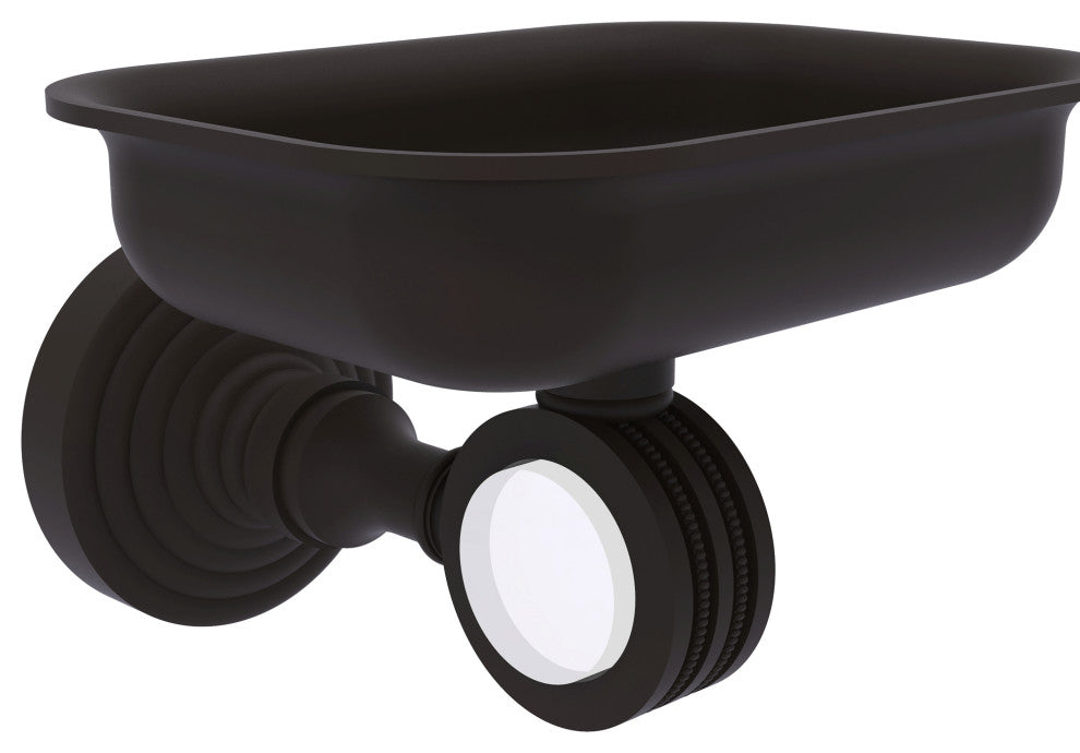 Pacific Grove Wall-Mount Soap Dish Holder with Dotted Accents, Oil Rubbed Bronze