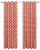 Meridian Room Darkening Grommet Panels, 2PC, Coral, 104"x96"