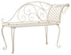 vidaXL Garden Chaise Lounge 50.4" Metal Antique White