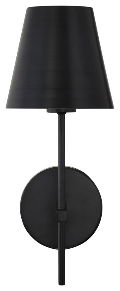 Crystorama Xavier 1 Light Wall Sconce XAV-B8321-MK, Matte Black