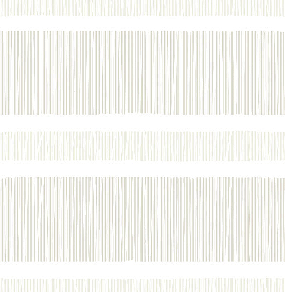 Tribal-Style Monochromatic Stripe Wallpaper, Taupe/Gray & White, Bolt